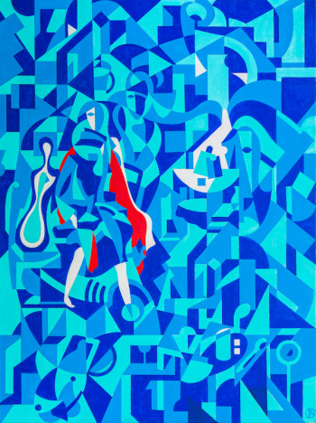 Красный шарф